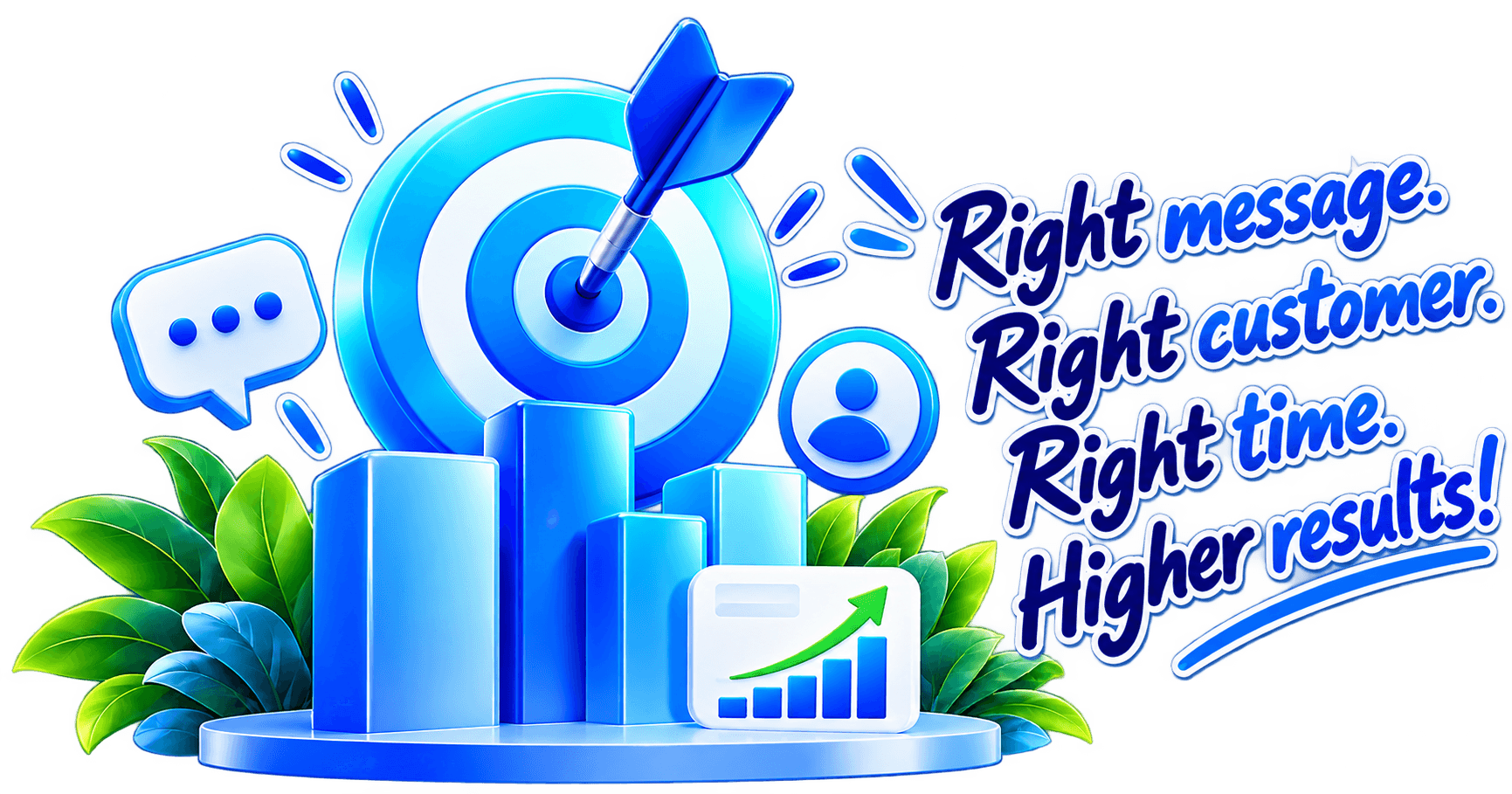 Smart targeting: the right message to the right customer at the right time for higher results.
